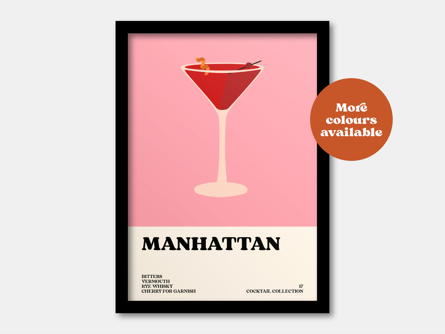 Manhattan Cocktail Print