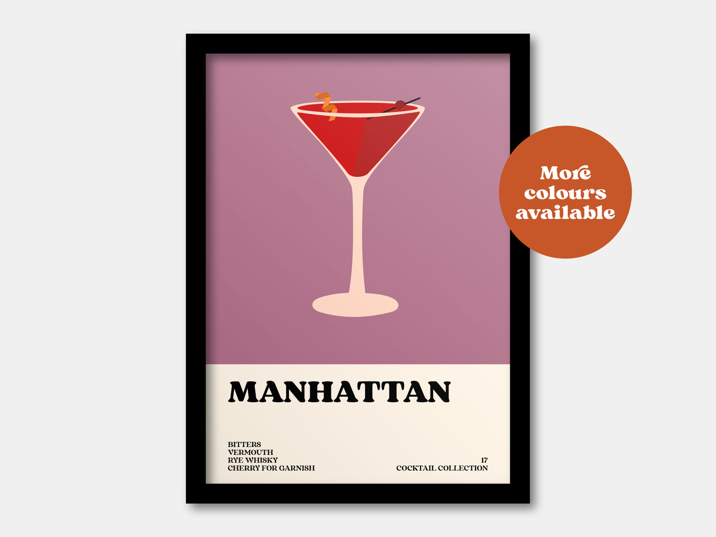 Manhattan Cocktail Print