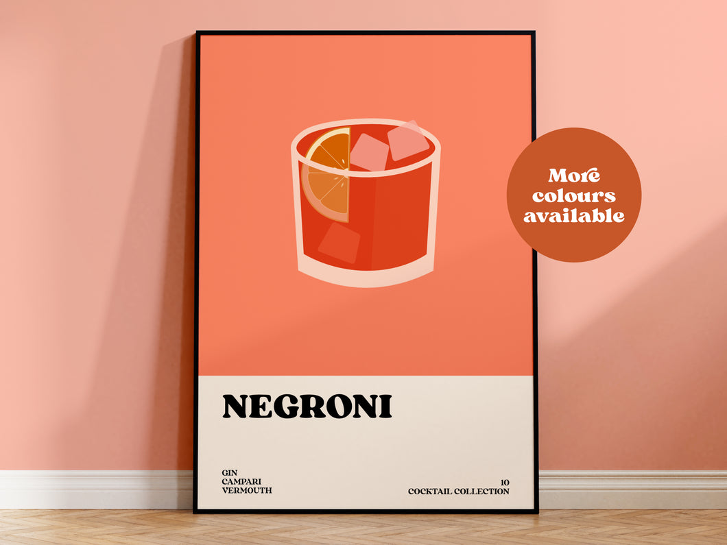 Negroni Cocktail Print