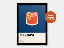 Load image into Gallery viewer, Negroni Cocktail Print
