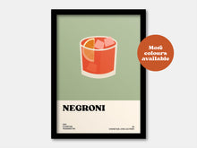 Load image into Gallery viewer, Negroni Cocktail Print
