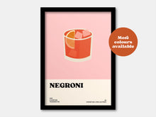 Load image into Gallery viewer, Negroni Cocktail Print
