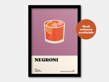 Load image into Gallery viewer, Negroni Cocktail Print
