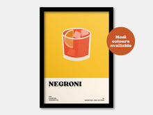 Load image into Gallery viewer, Negroni Cocktail Print
