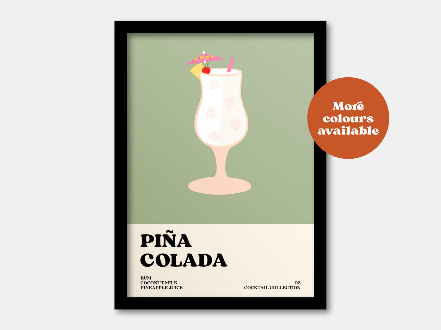 Pina Colada Cocktail Print