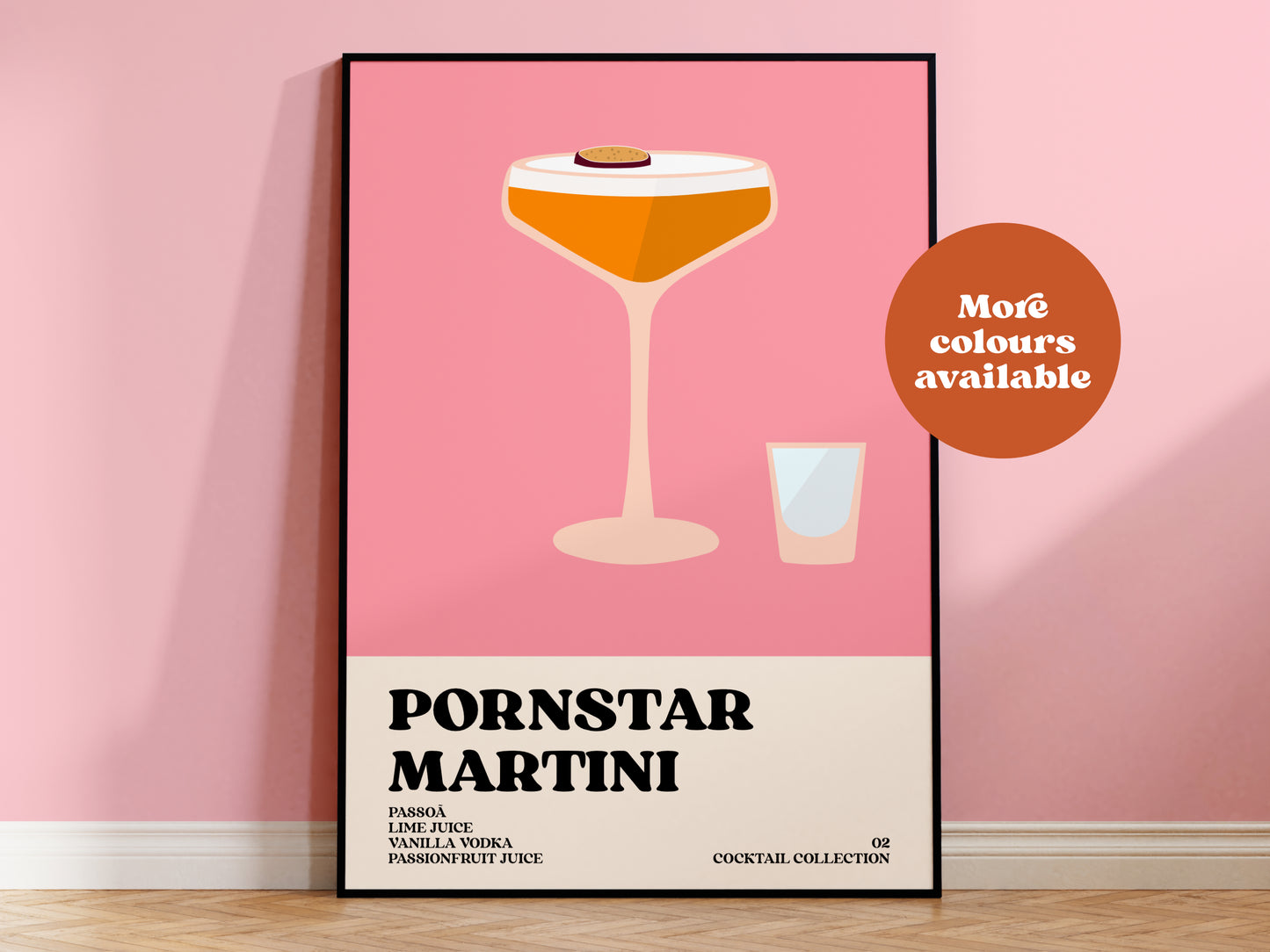 Pornstar Martini Cocktail Print