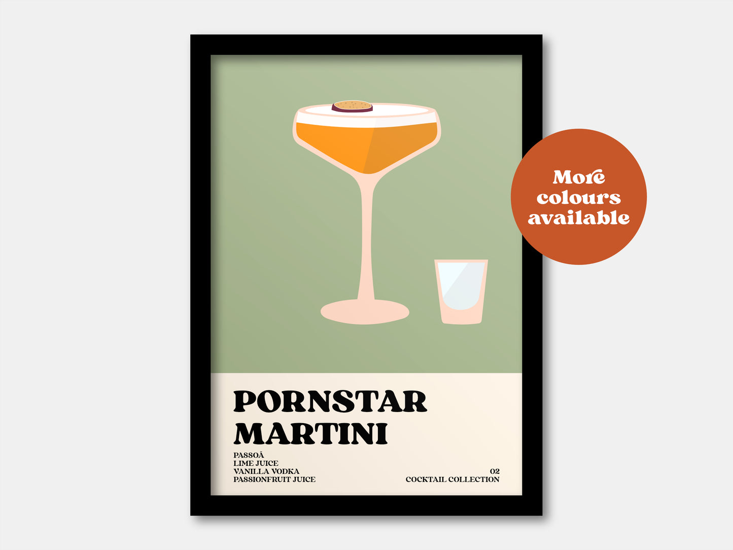 Pornstar Martini Cocktail Print