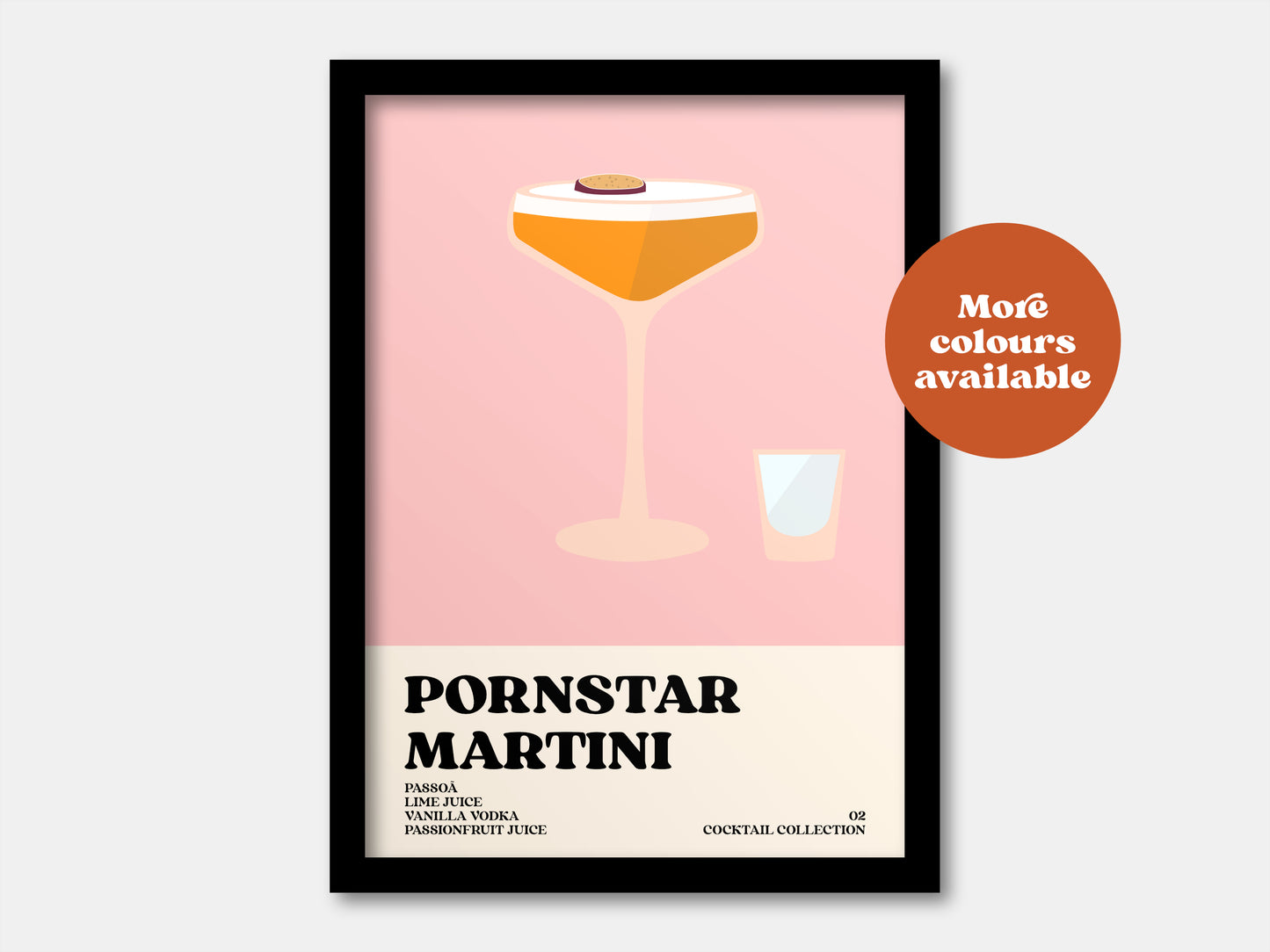 Pornstar Martini Cocktail Print