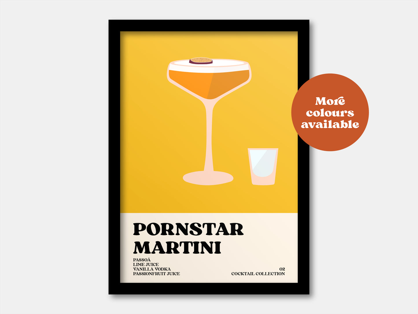 Pornstar Martini Cocktail Print