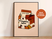 Load image into Gallery viewer, Pumpkin spice latte carton print
