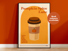 Load image into Gallery viewer, Pumpkin spice latte print
