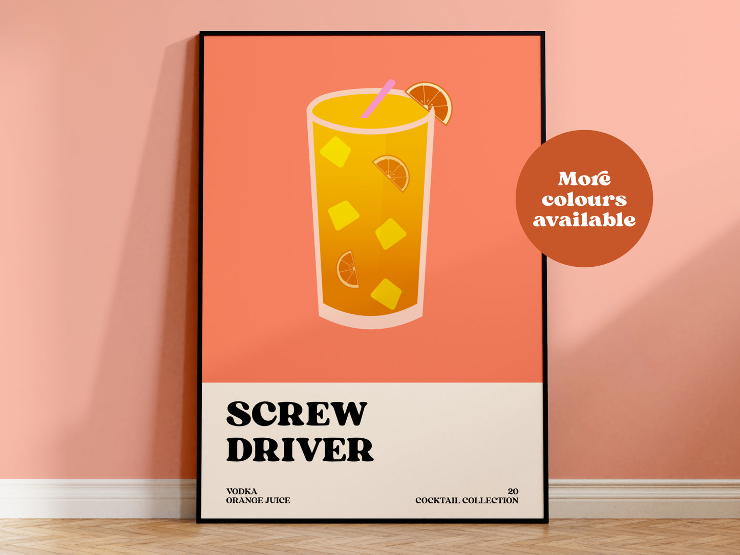 Screwdriver Cocktail Print