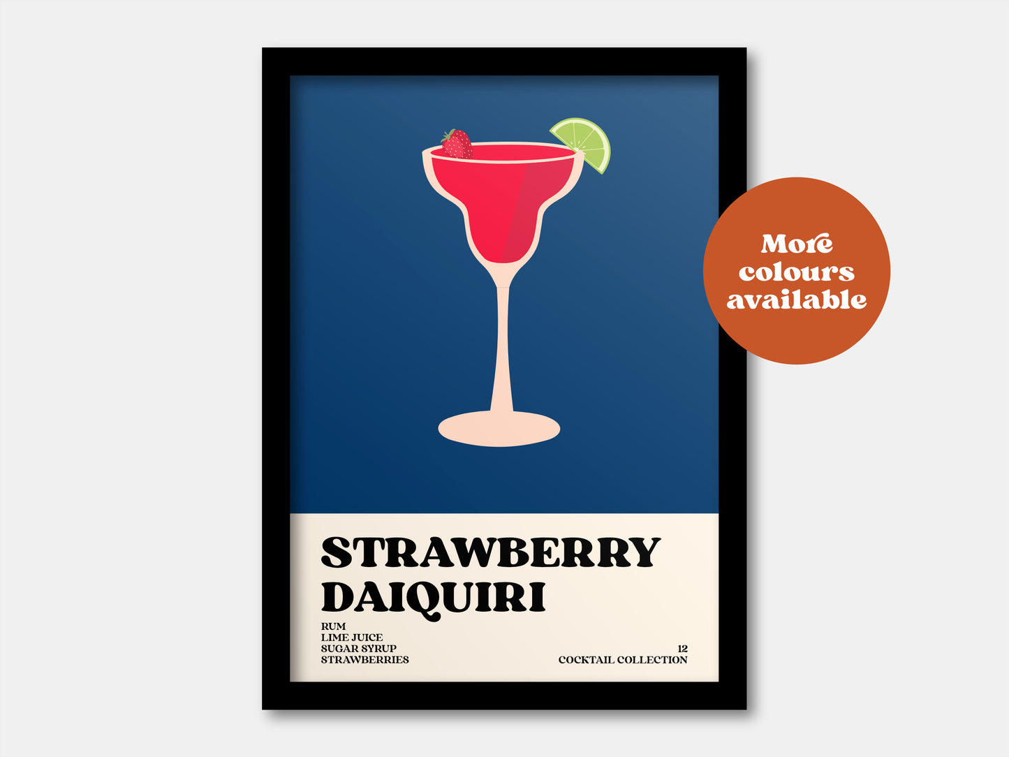 Strawberry Daiquiri Cocktail Print