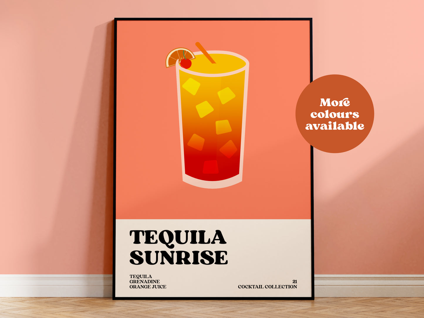 Tequila Sunrise Cocktail Print