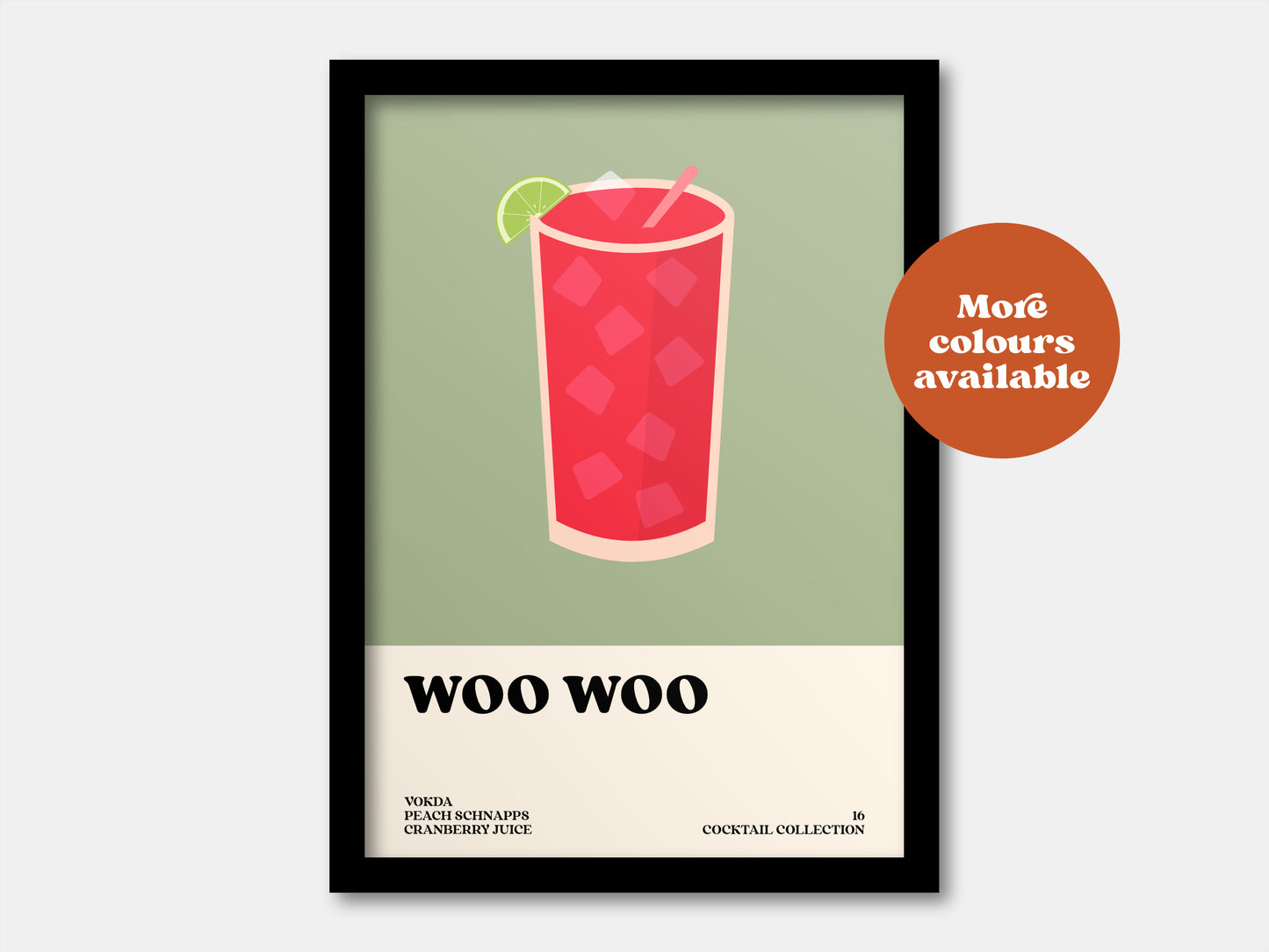 Woo Woo Cocktail Print