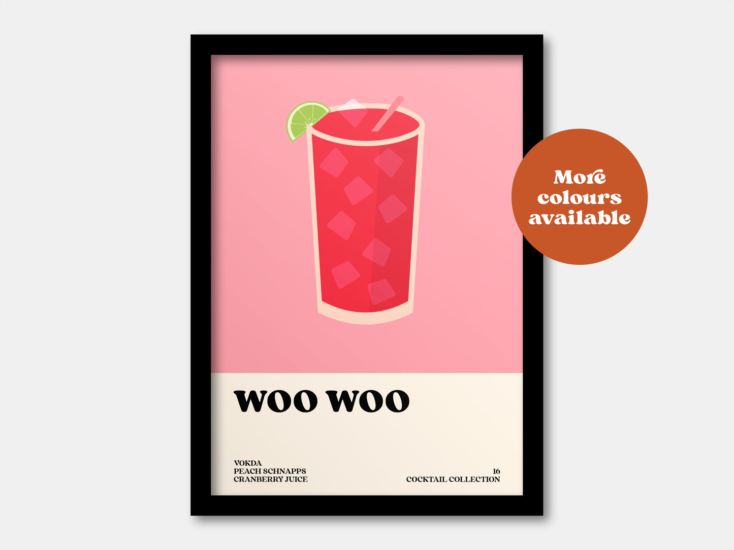 Woo Woo Cocktail Print
