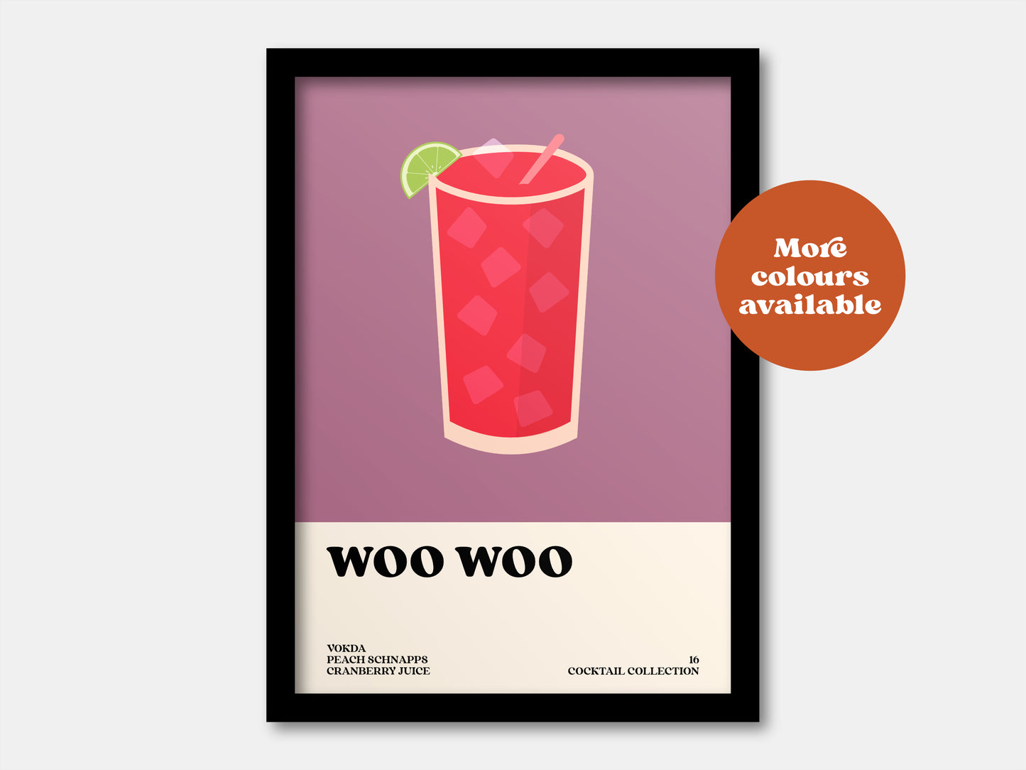 Woo Woo Cocktail Print
